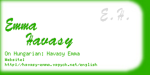 emma havasy business card